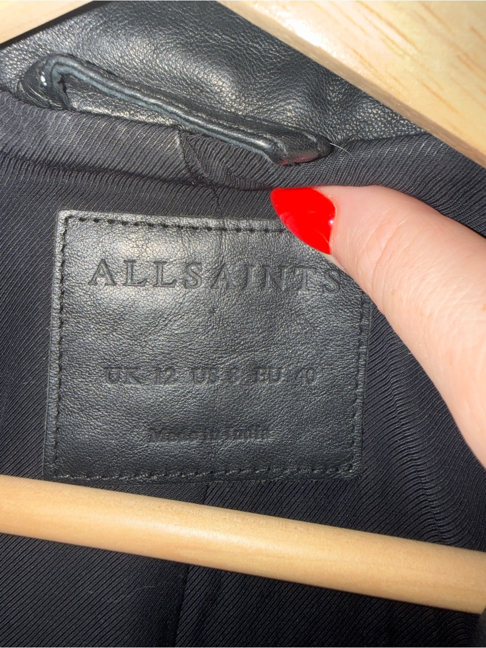 AllSaints leather jacket - Picture 2 of 3